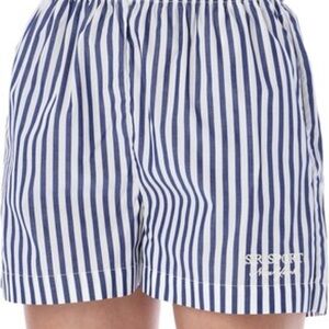 Sporty & Rich Poplin Striped Shorts
